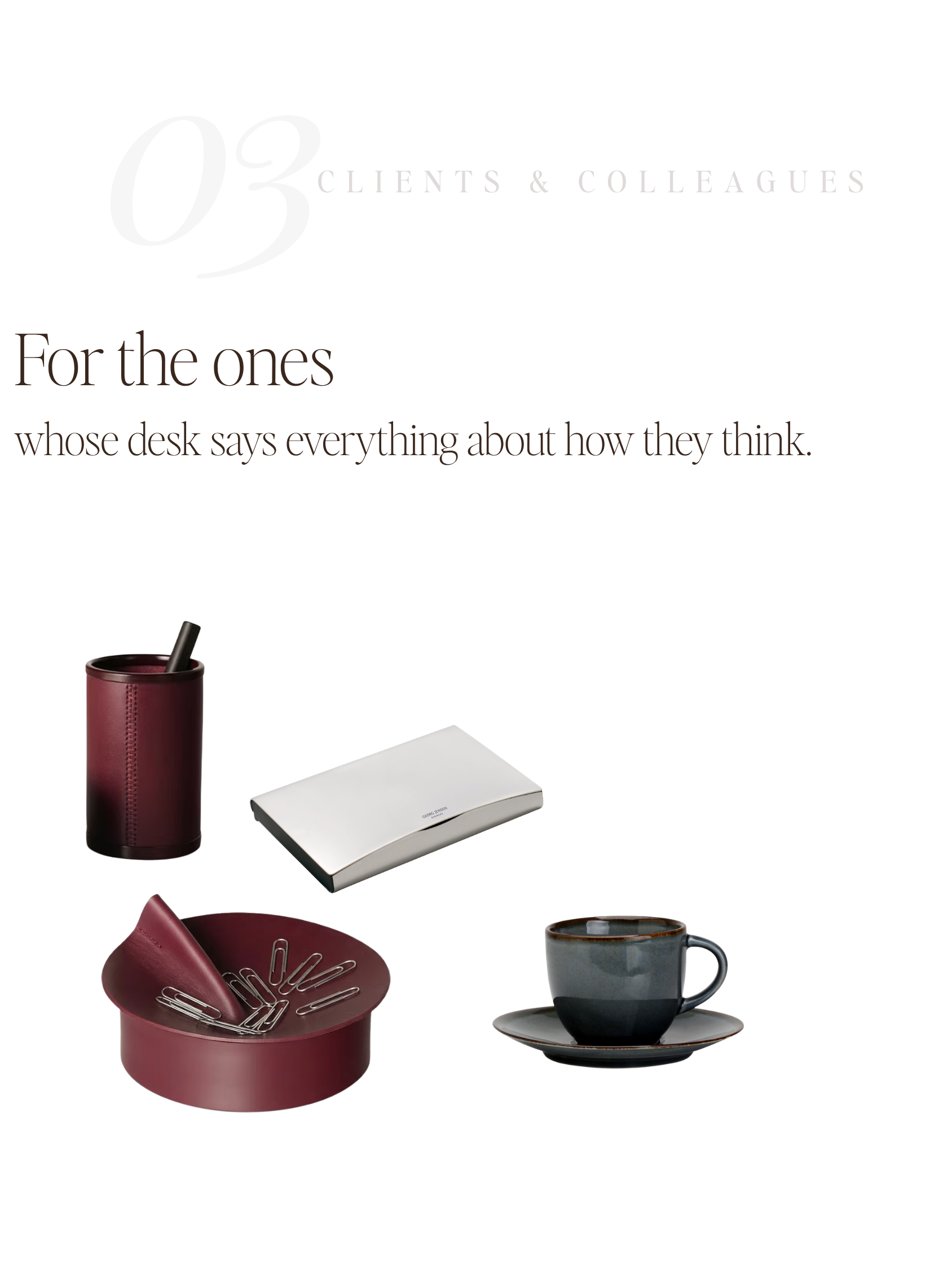 For Clients & Colleagues — No. 03