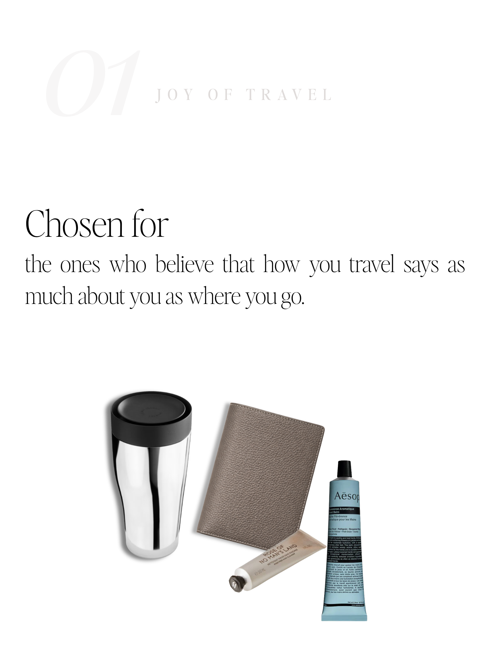 The Joy of Travel — No. 01
